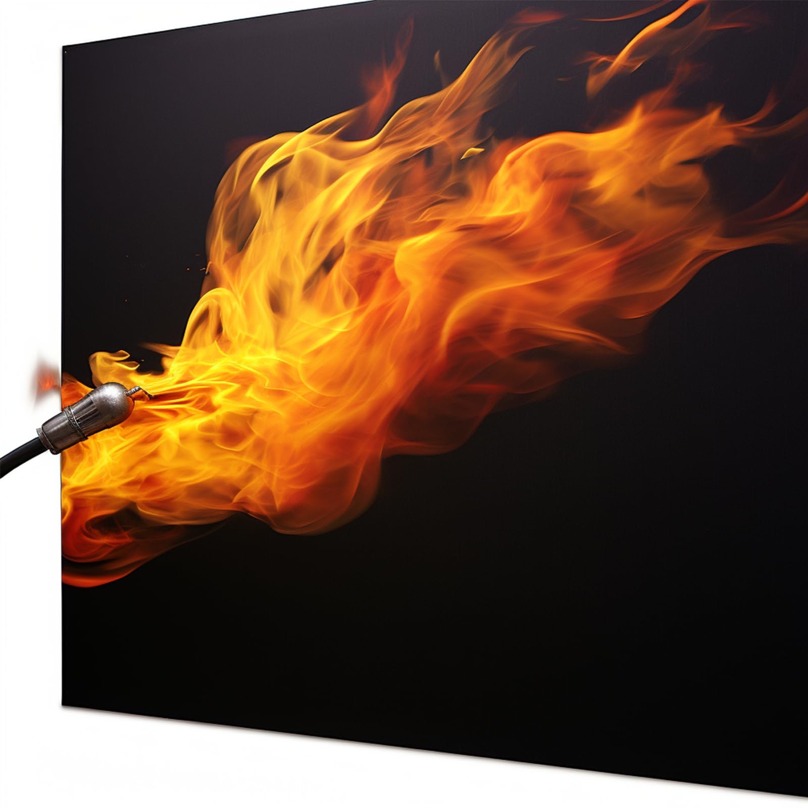 Grand tissu ignifuge en fibre de verre avec revêtement en silicone, couverture résistante à la chaleur pour grill, soudure, cheminée, poêle de cheminée, tapis résistant au feu protège les sols contre