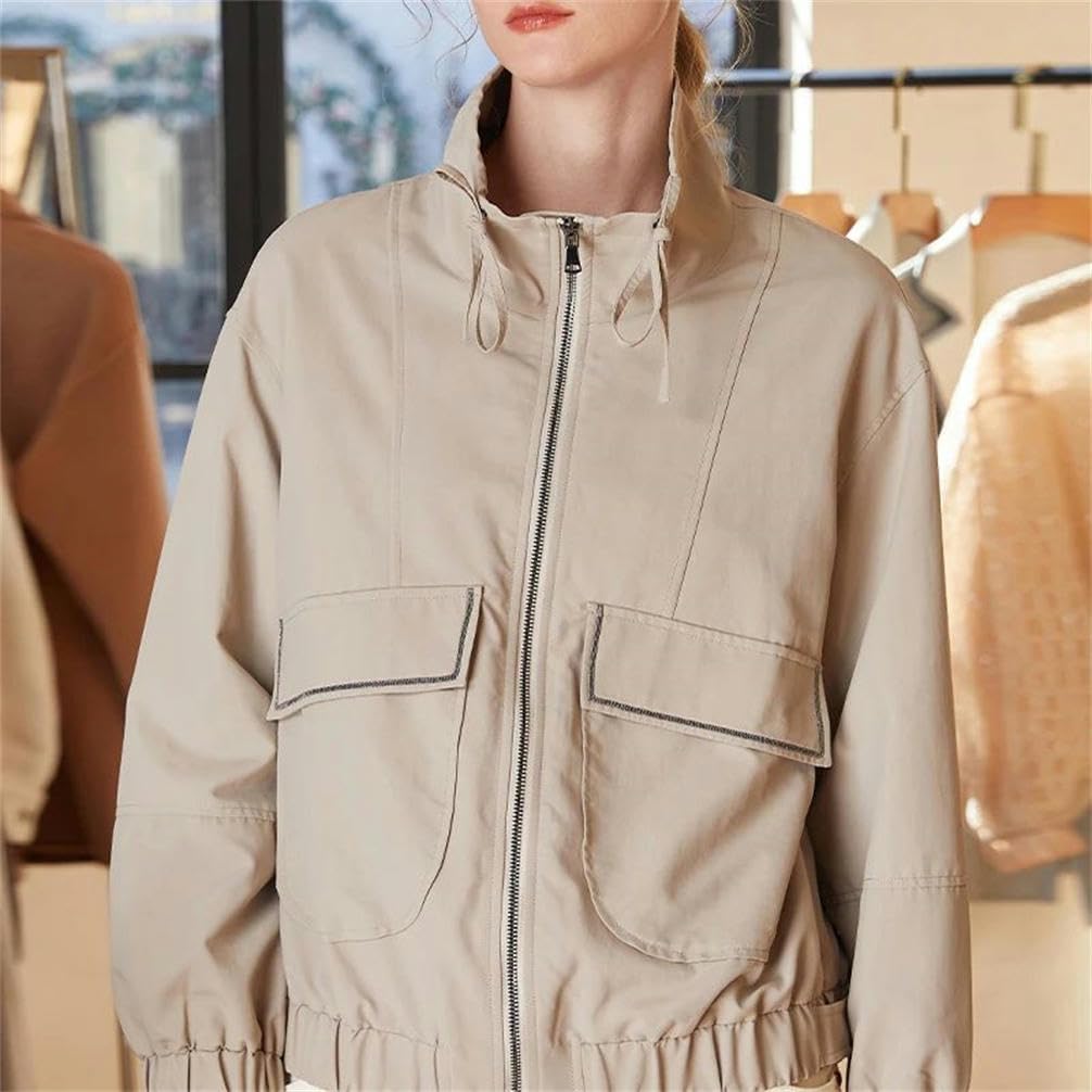 Autumn and Winter Ladies Short Coats women's Clothing Hooded jackets loose tops