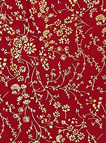 Lina & Lily Gold Glitter Floral Pattern Scarf Shawl Hijab3