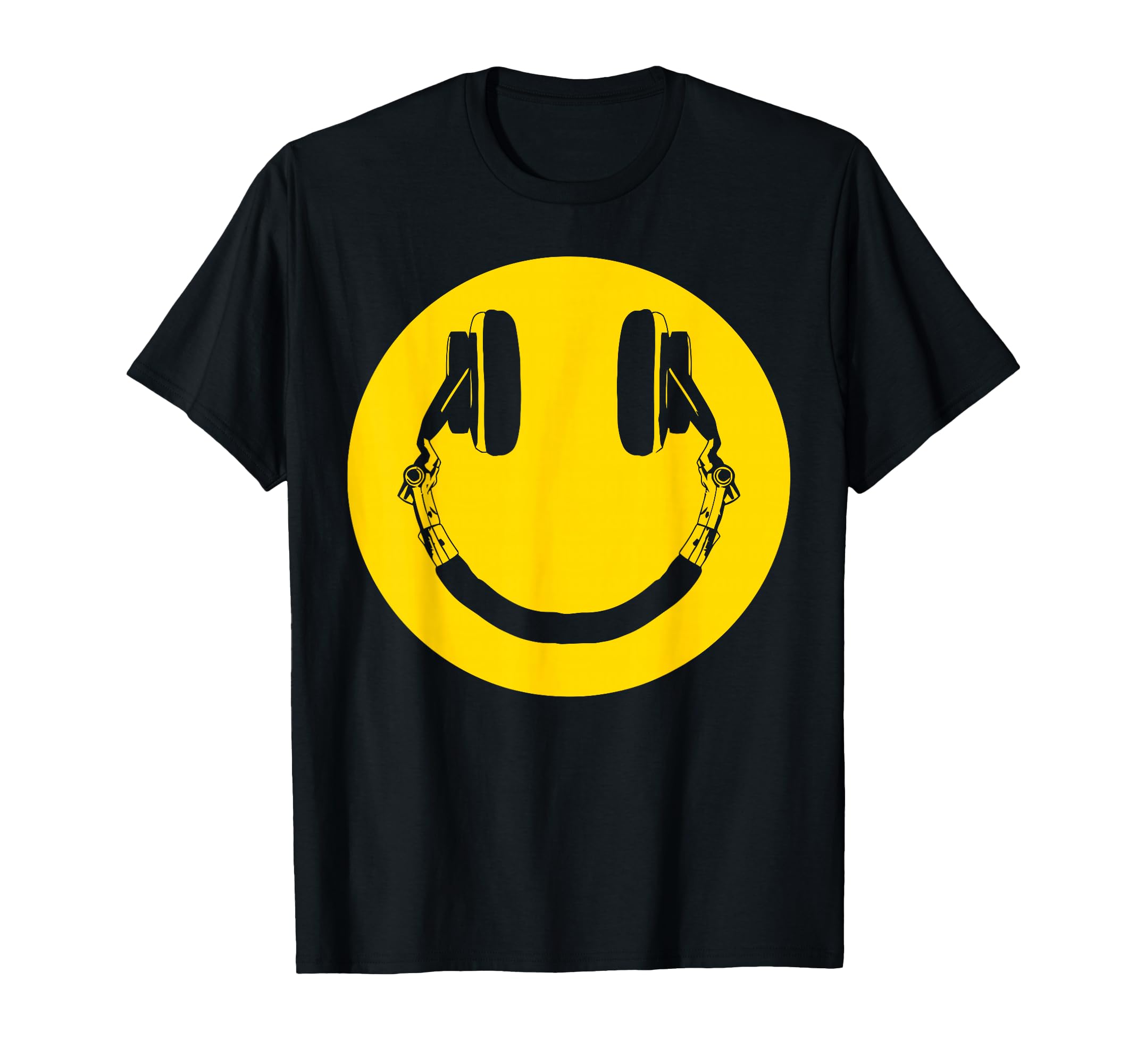 Headphones Smile Grunge Music Music Lover T-Shirt