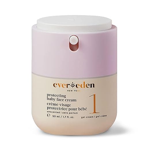 Evereden Crema facial protectora para bebés (1.7 onzas líquidas): Crema de gel para bebés No.1 - Hidratante facial nutritivo para pieles normales y
