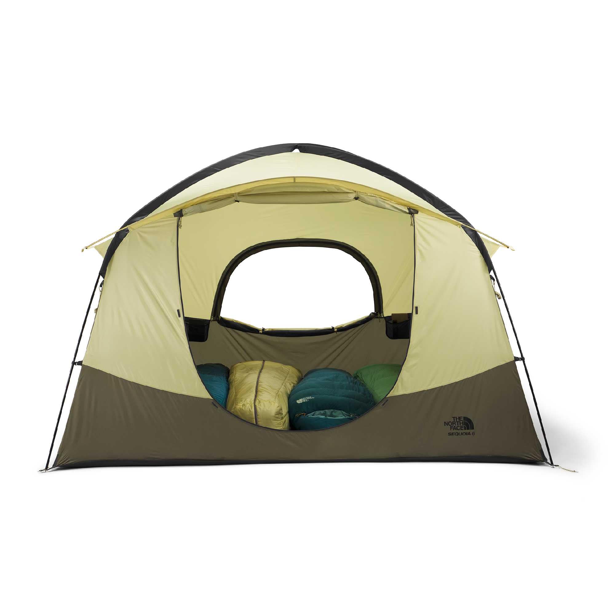 Sequoia 6 Waterproof 6-Person Camping Tent, Pear/Cedar, OSFA | Six-Person Waterproof Camping Tent, Spacious & Easy to Set Up, 2 Zipper Doors