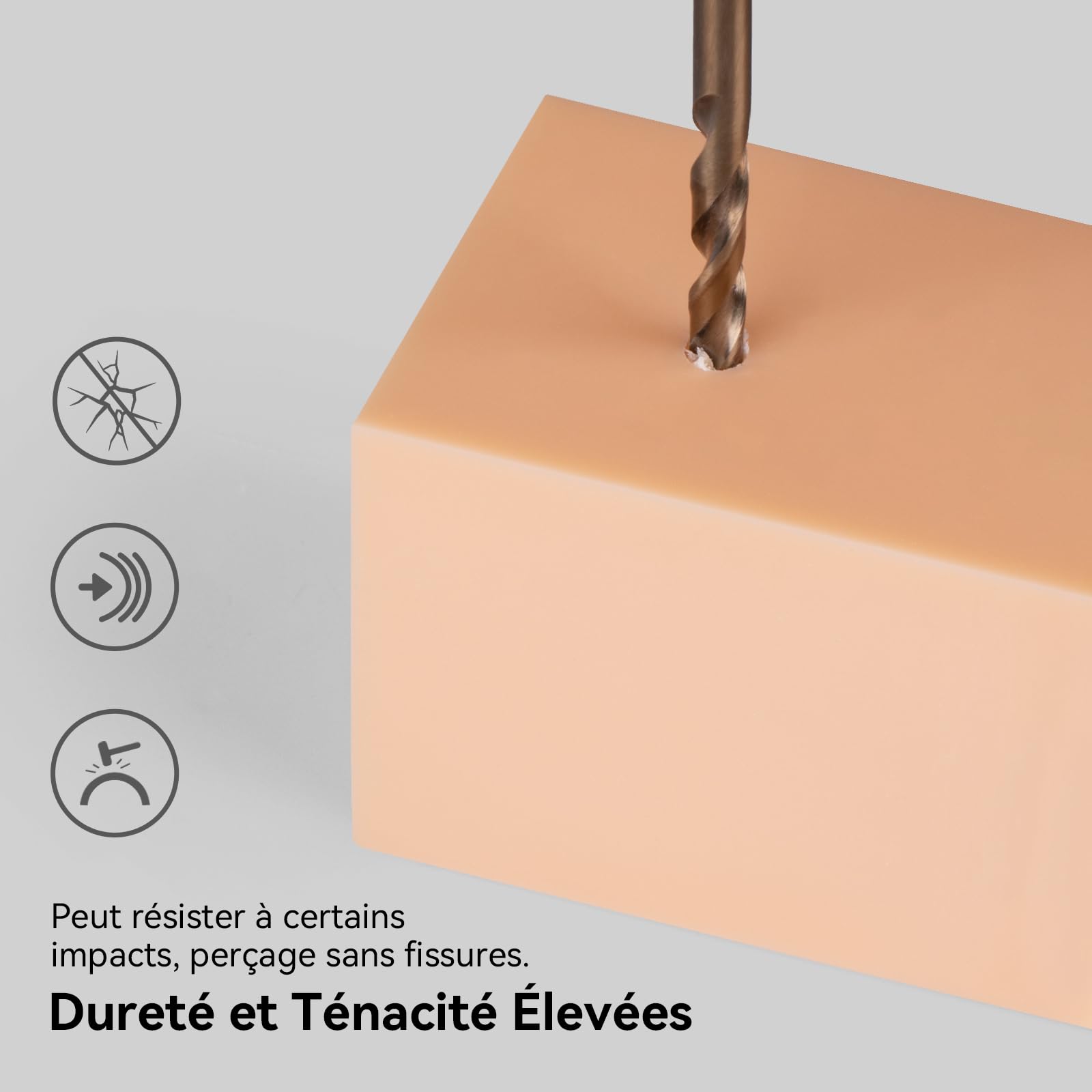 ELEGOO ABS-Like 3.0 Pro Résin, Beige 2000g, Résine d'Impression 3D Améliorée pour une Meilleure Résistance à la Chaleur et aux Rayures, Compatible avec la Plupart des Imprimantes 3D LCD/DLP/MSLA