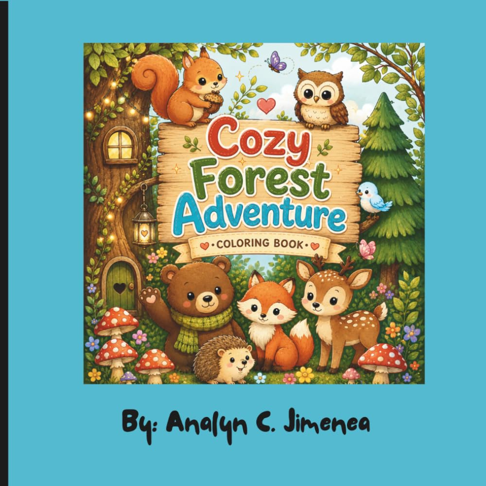 Cozy Forest Adventure- Coloring book: Tiny Forest Friends Studio