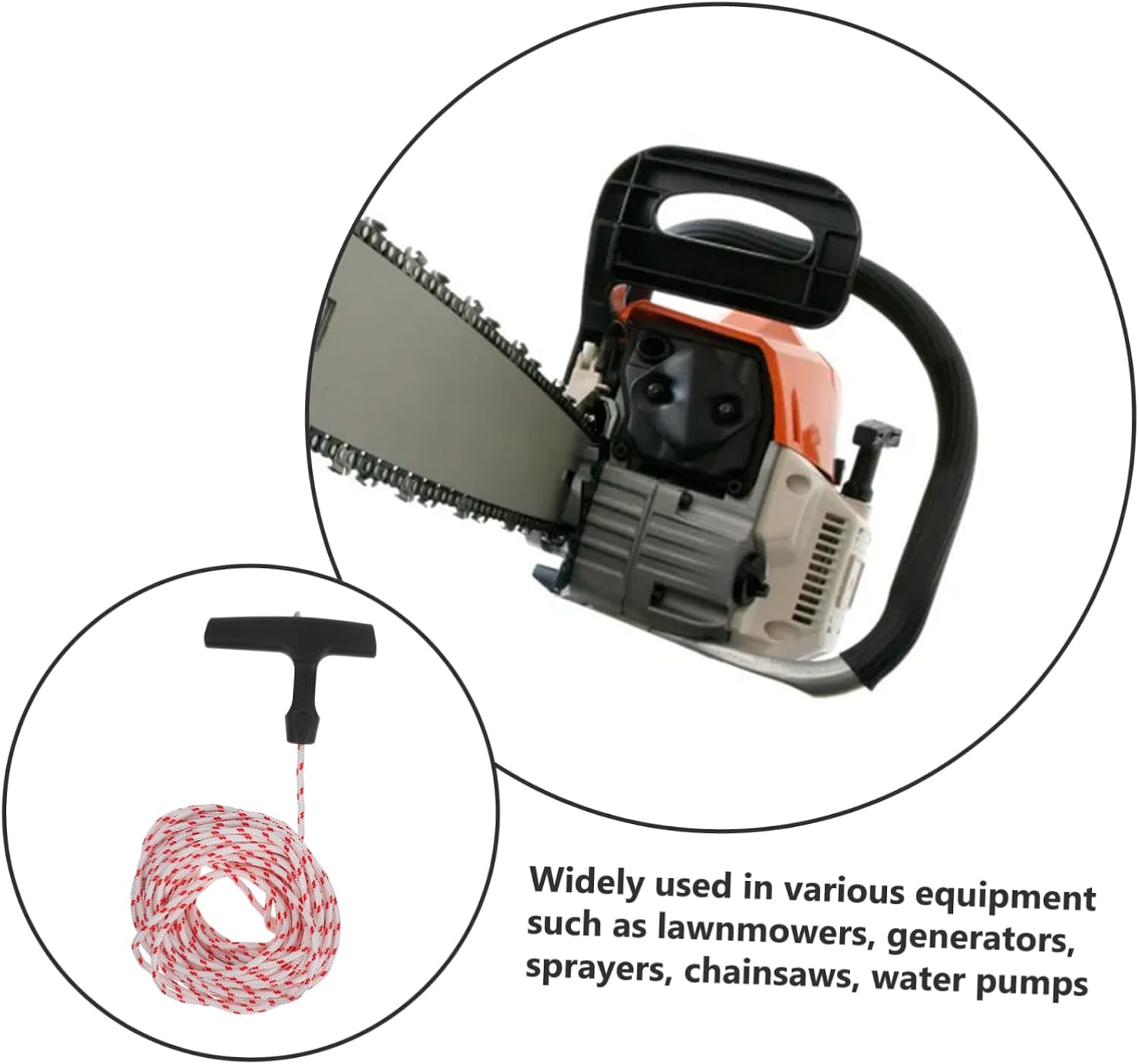 Yardwe Lawn Mower Starter PP Polyester Pull Cord Handle