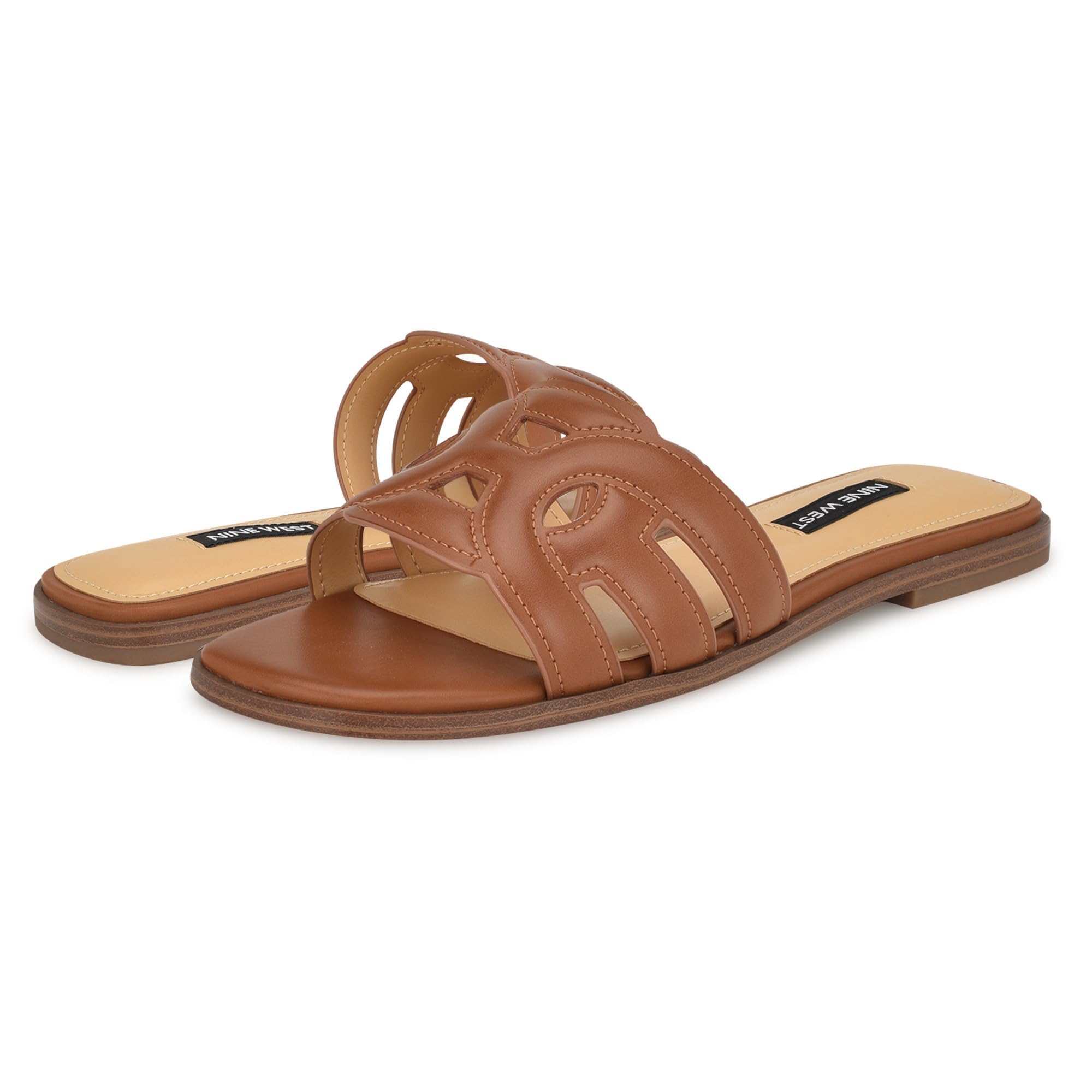 Nine West Women's Geena Sandal, New Luggage 120, 9.5 UK
