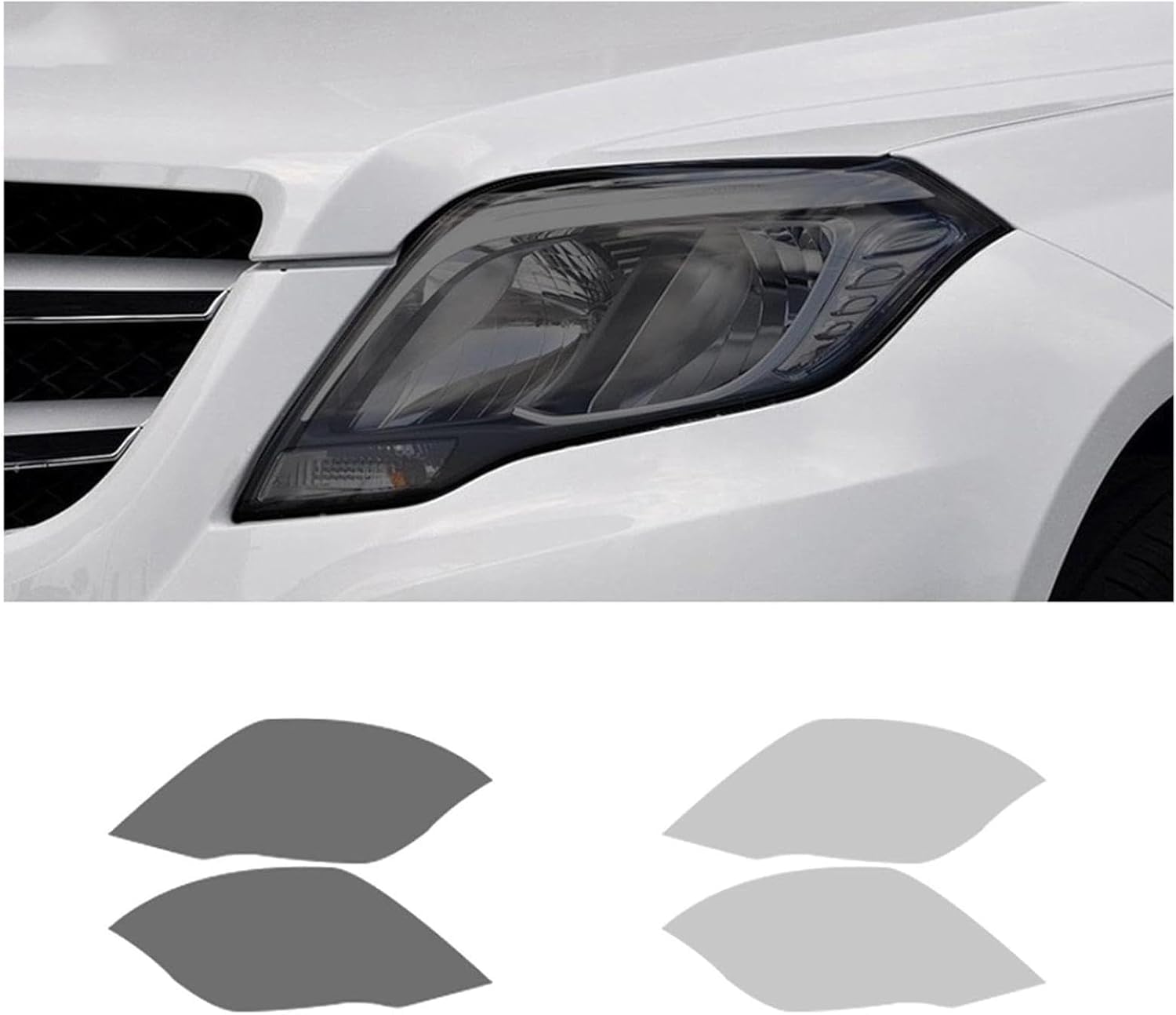 SamLng Car Front Light Film for GLK Class (X204) 2013-2015 Headlight Protection Sticker Car Front Headlamp Protection Film car Lights Film Headlight Anti-Scratch Non-Yellowing Protective Film