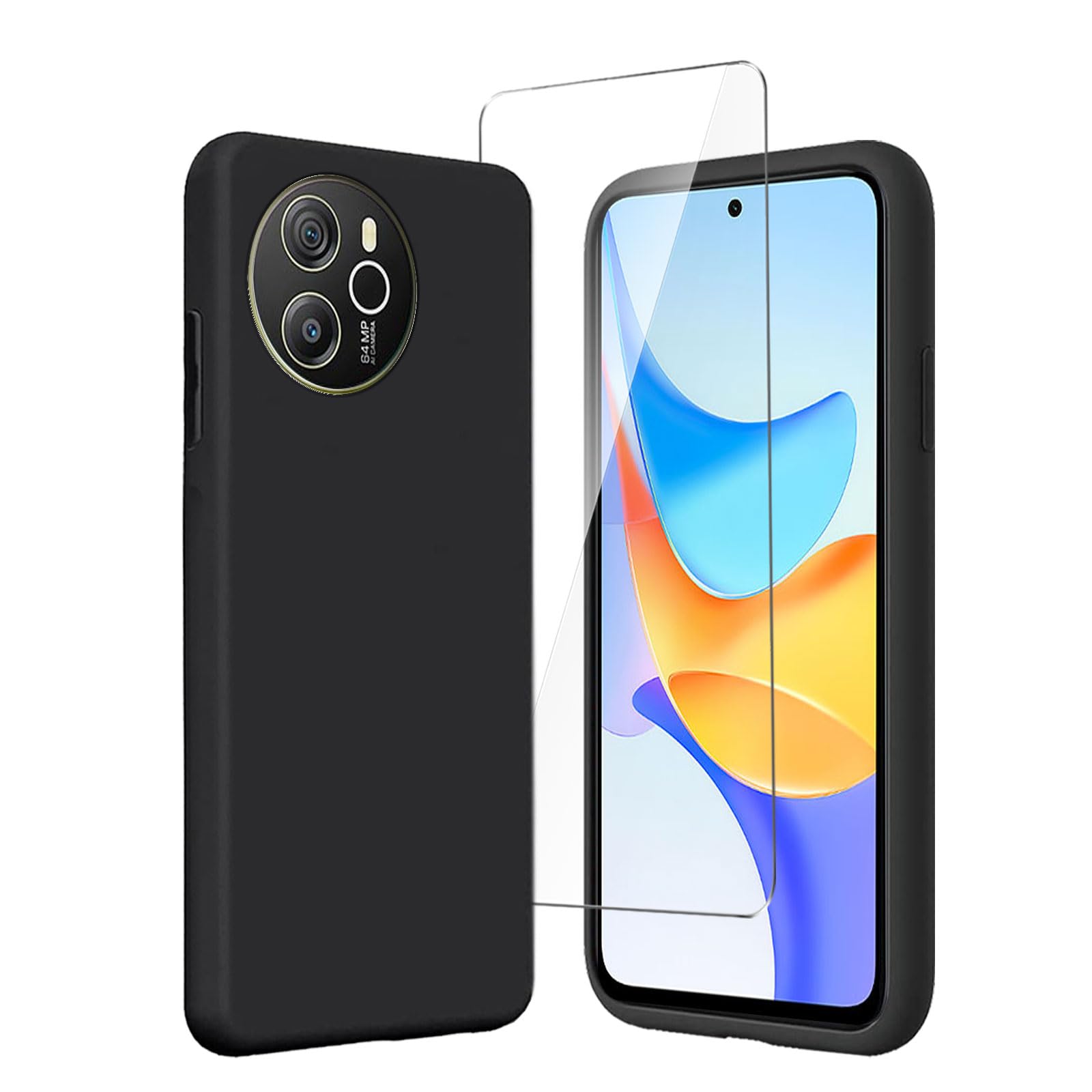 Coque + Verre Trempé Pour Blackview Shark 6 - Étui Silicone Souple Transparent Anti-chocs