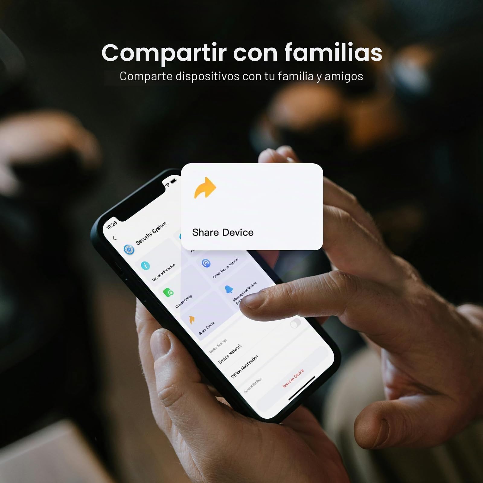 Alarma para Casa, WiFi Sistema de Alarma para Casa, Antirrobo Inalámbrico con 1 Sensores para Puertas y Ventanas, 1 Detectores de Movimiento y 2 Controles Remotos, Compatible con Alexa