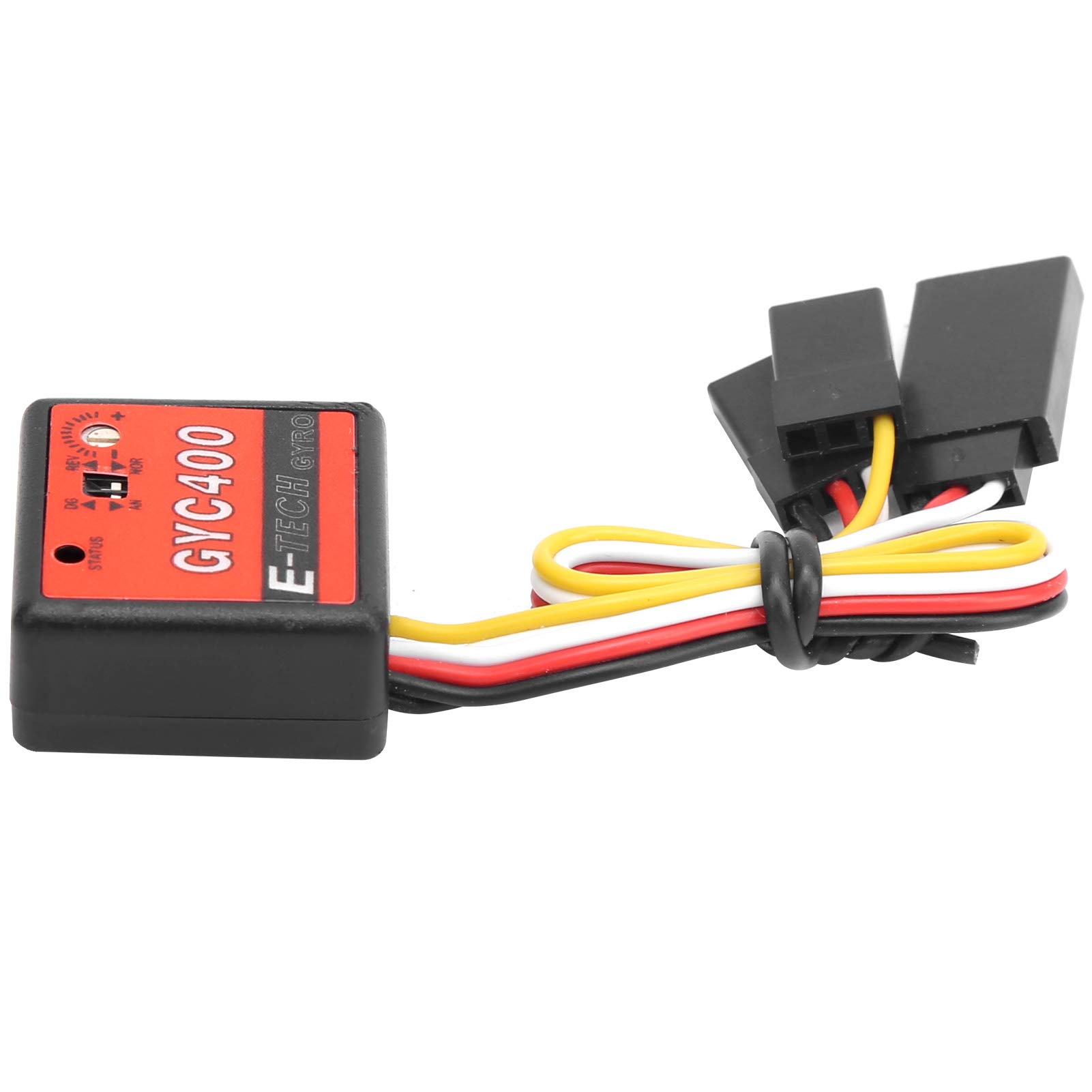 GYC400 Mini RC Gyroscope Moduł dryfowy sterowanie napędem dla zdalnego sterowania modelem samochodu plastikowe czarne 2,3x2.3x1cm lekkie kompaktowe