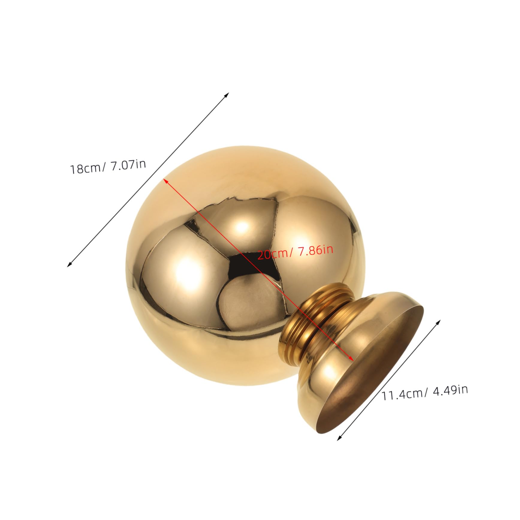 UPKOCH Stainless Steel Gazing Ball with Display Stand Mirror Polished Reflective Garden Sphere for Outdoor Lawn Deck and Fence Decoration Durable Stainless Steel Ornament