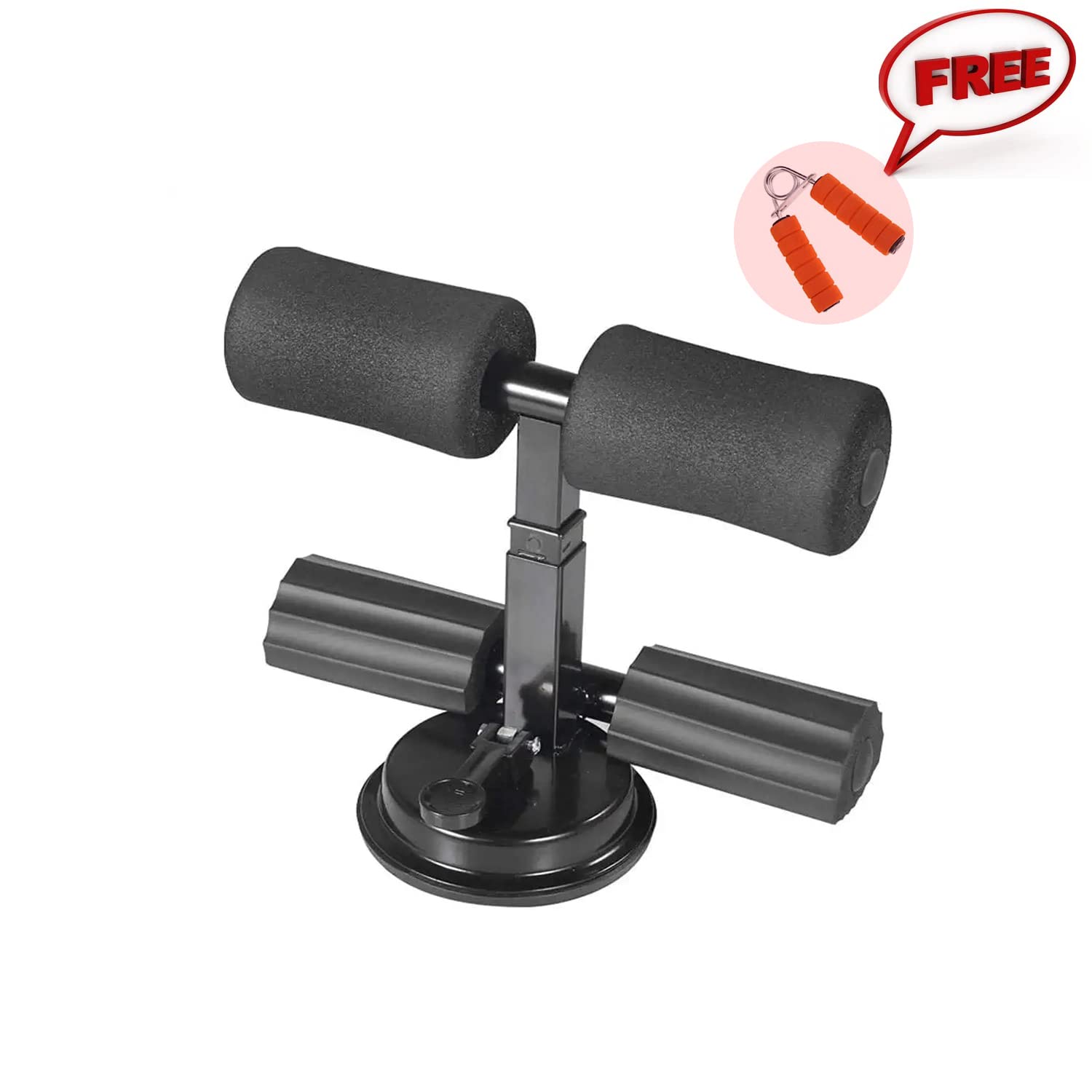 jippco Sit-Ups Exercise Bar Machine Muscle Training Sit Up Bars Stand Abdominal Equipment for Home Working Out Self-Suction Sit-up Assist with Hand Grip Strengthener