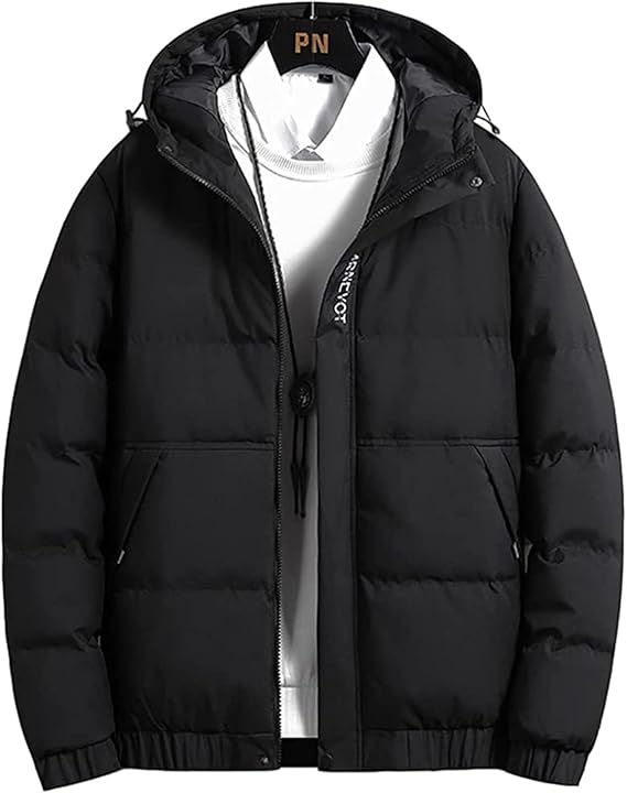 Amazon Co Jp Fitic 冬服 メンズ 防寒 コート 中綿 ジャケット フード付き 厚手 防風 防寒 シンプルデザイン 暖かい アウター ファッション