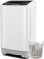 Vista 11 de NICTEMAW - Lavadora portátil de 17.8 libras/2.4 pies cúbicos, lavadora automática completa con 10 programas y 8 niveles de agua, lavadora pequeña