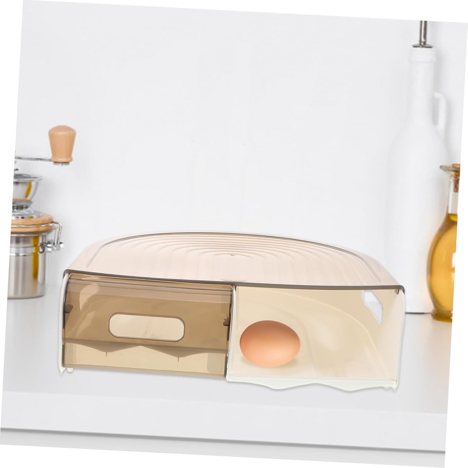 Egg Storage Container for Refrigerator Kitchen Egg Box with Deep Grooves for Safe Storage Capacity for Home and Restaurant Use