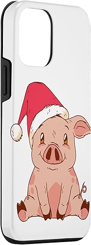 Miniatura 3 de iPhone 12 mini Cute Funny Animals Christmas Pig Case