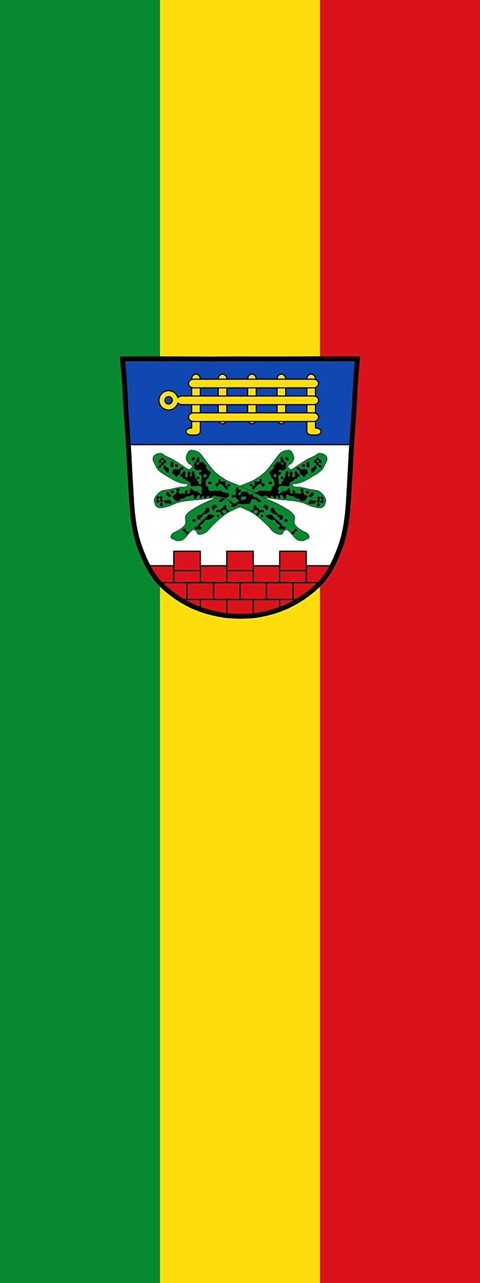 Drapeau portrait Künzing 400x150cm idéal pour pavoiser les mairies et places publiques