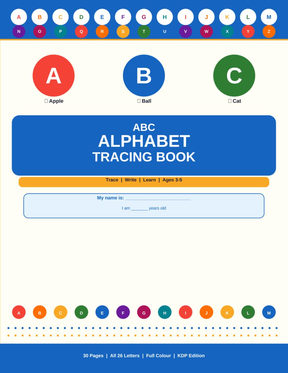 ABC Alphabet Tracing Book