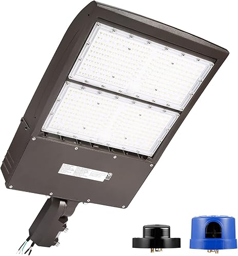 300W LED Parkig Lot Light con Slip Fitter, 5000K luz diurna 42000Lm 1000W HPSHID Equiv. ETL comercial LED estacionamiento accesorio de iluminación