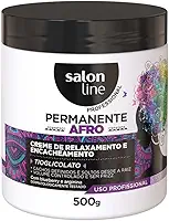 Salon Line, Creme de Relaxamento, Permanente Afro, Não Vegano - Para Cabelos Afro, 500 g