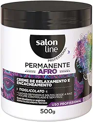 Salon Line, Creme de Relaxamento, Permanente Afro, Não Vegano - Para Cabelos Afro, 500 g