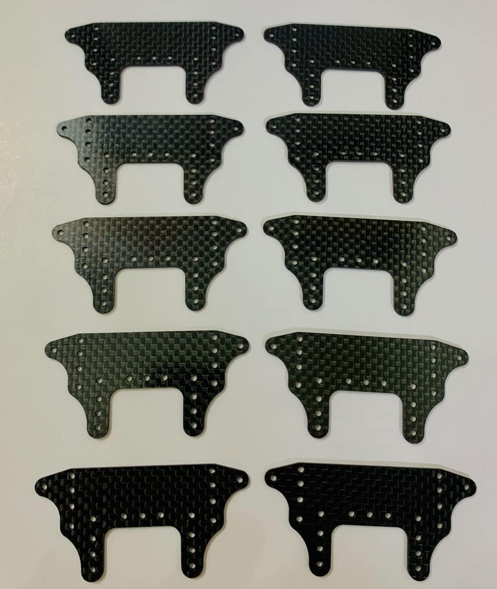 ミニ四駆 カーボン リヤブレーキステー 1.5mm 10枚セット GP518 FRP