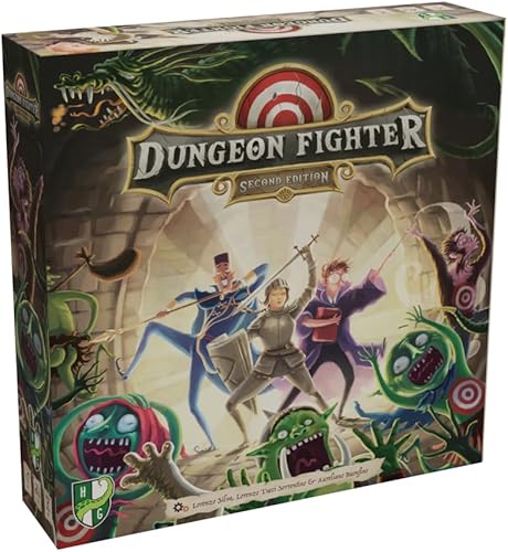 Dungeon Fighter, juego de mesa cooperativo de estrategia, comunicarse rápidamente y bien, la destreza es la clave, tira los dados para un gran