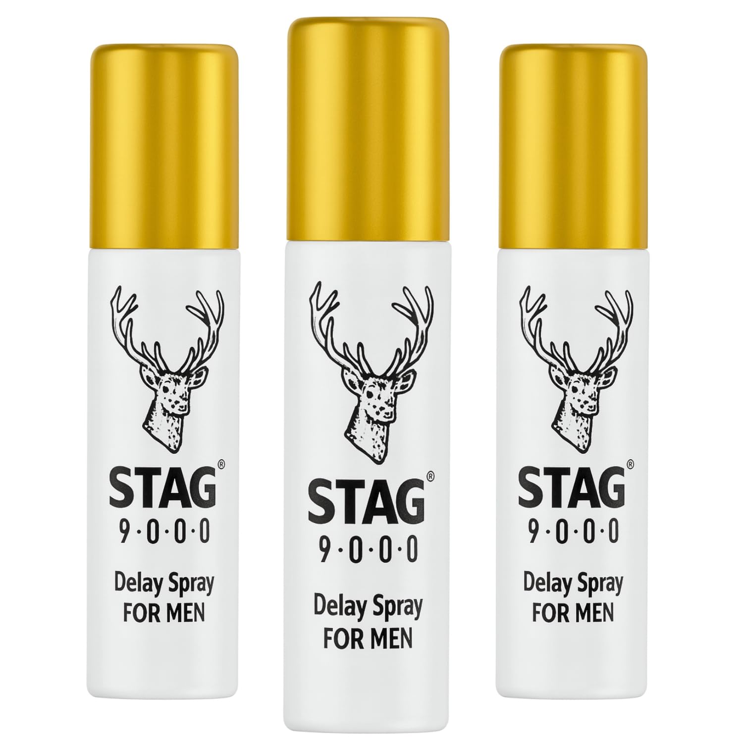 Stag 9000 Desensitizing Delay Spray for Men – Helps Support Longer-Lasting Performance – Fast Absorbing Formula – Travel Size (0.67 Fl Oz (Pack of 3))