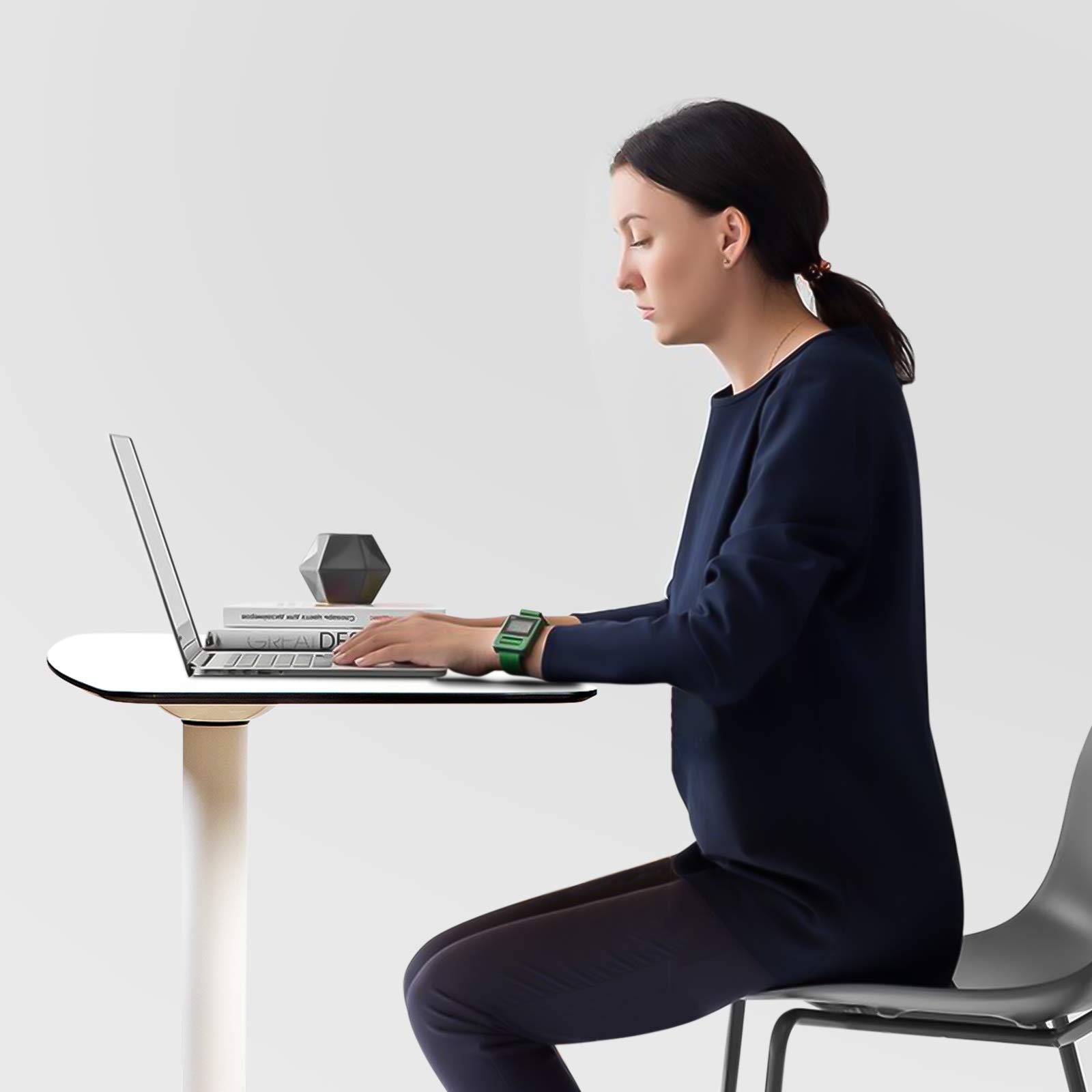 Mobile Standing Desk Pneumatic Height Adjustable Laptop Desk Mobile Laptop Desk with Wheels Height Adjustable from 29 5 — view 5