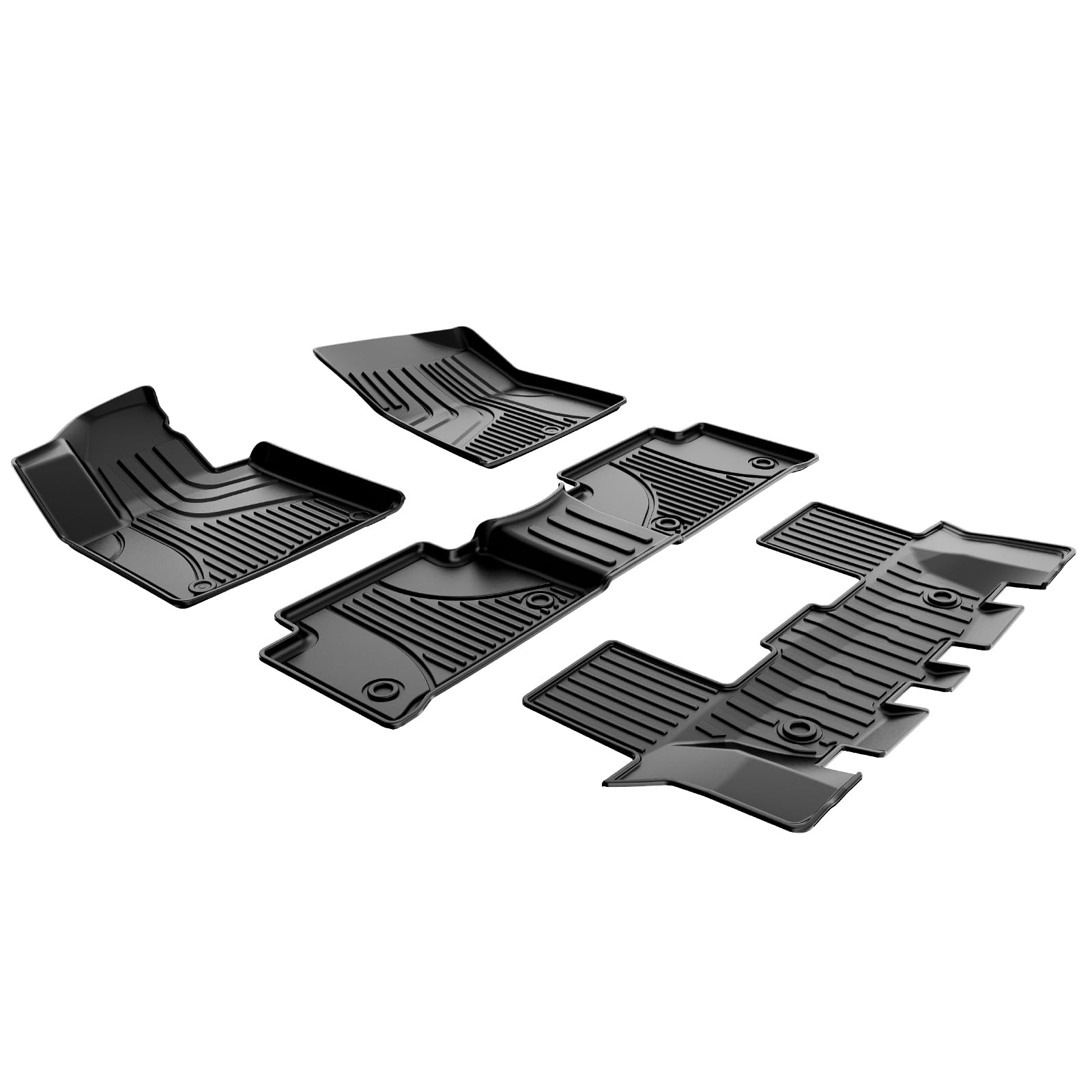 Photo 1 of AOMSAZTO Car Floor Mats for KIA Sorento 2021 2022 2023,Not for Hybrid, Heavy Duty TPE All Weather Car Floor Mats for Kia Sorento S/X-Line S/LX Model,1st & 2nd & 3rd Row Full Set Rubber Floor Liners.