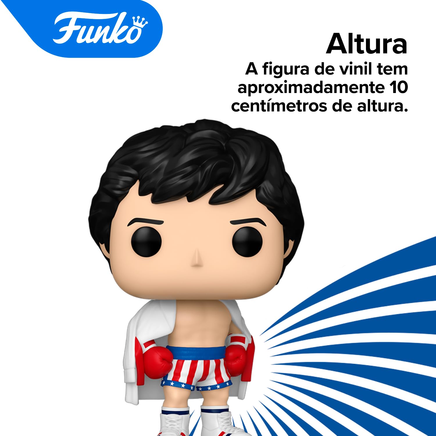 Funko POP! ロッキーROCKY BALBOA 18 Funko Rocky 45th Anniversary – boneco de vinil Rocky Balboa Pop