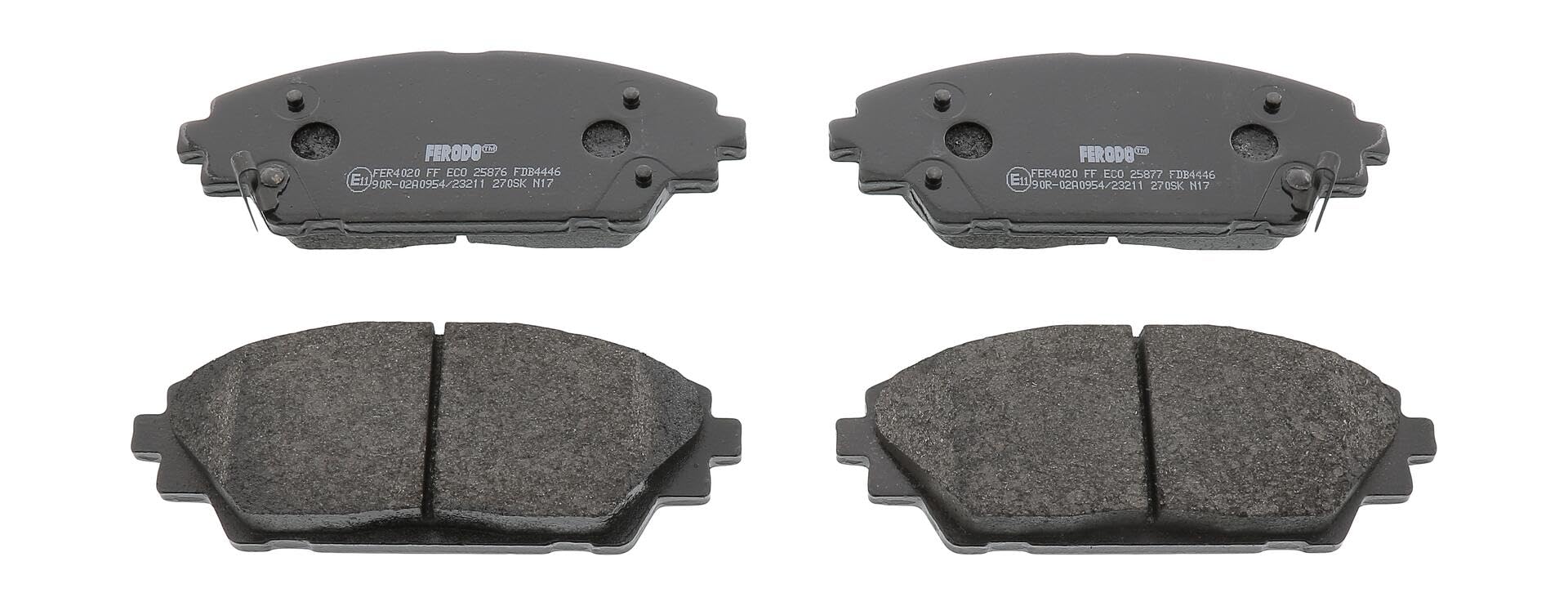 FERODO Plaquettes de freins Avant avec indicateur d'usure sans accessoires FDB4446 Compatible avec MAZDA CX-3 DK 3 3/5 portes BM, BN CX-30 DM 3 Berline BM, BN 3 Van / 3/5 portes BM