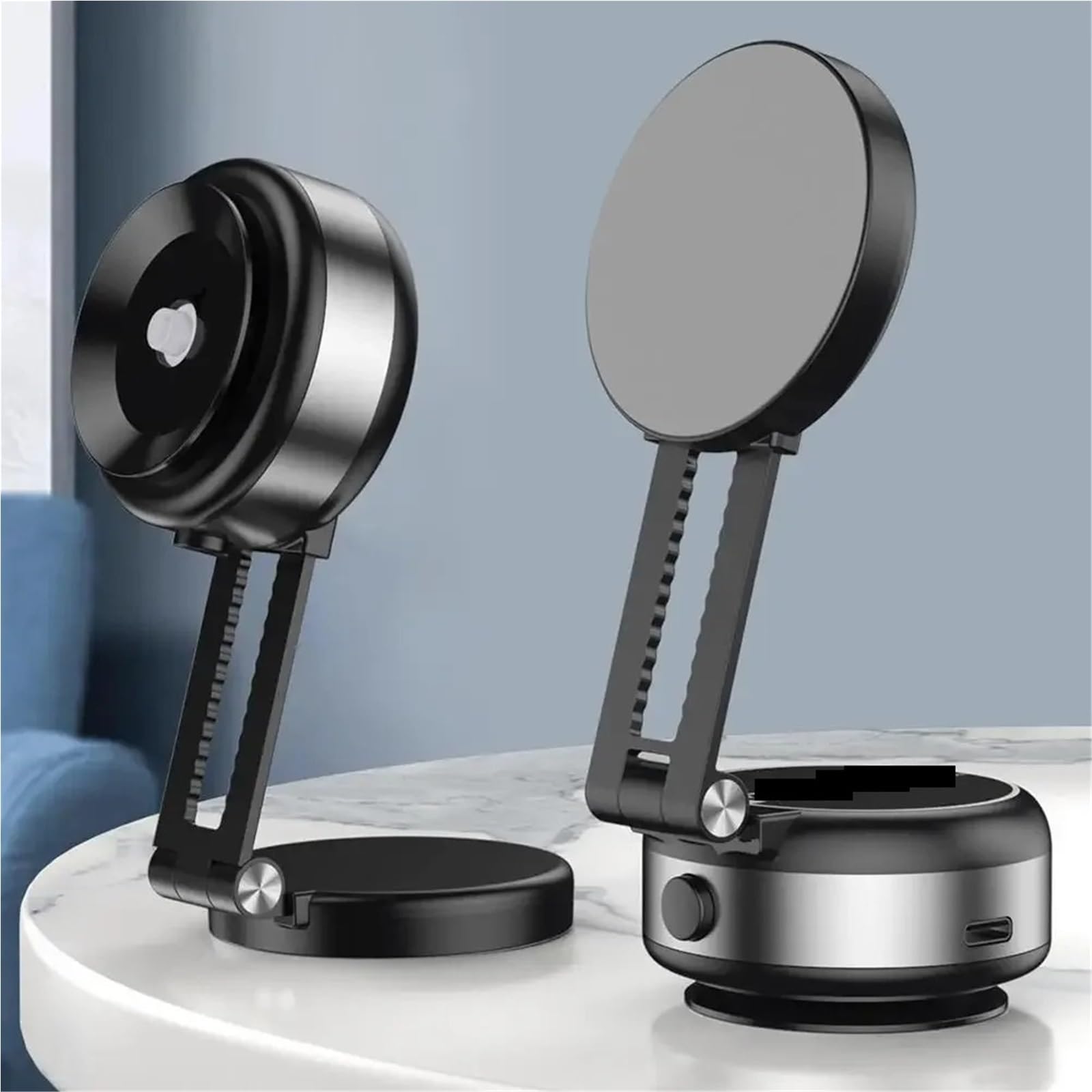 Soporte Movil Coche Auto CZ07 Staffa per telefono per auto con doppia ventosa super resistente Staffa di navigazione per auto Accessori per telefono per auto Accesorios Coche(Black)