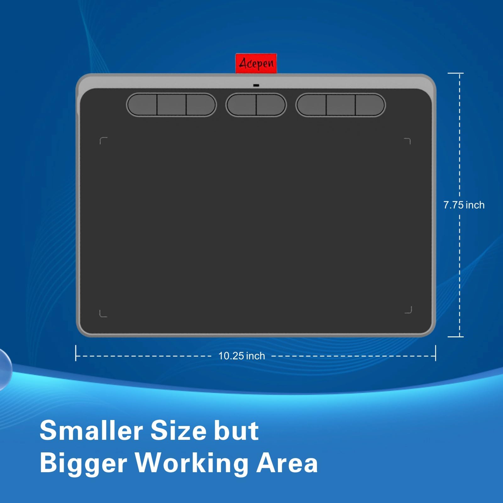 Tableta de dibujo digital – Tableta de dibujo gráfico de 9 x 6 pulgadas con 8192 niveles de presión, 8 teclas personalizadas