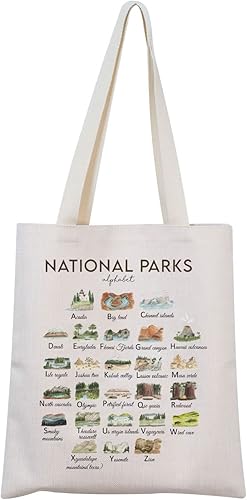 MNIGIU Parques Nacionales Bolsa de Parques Nacionales de Estados Unidos Bolsa de Parques Nacionales, Camping Senderismo, Regalo de Camper Regalo