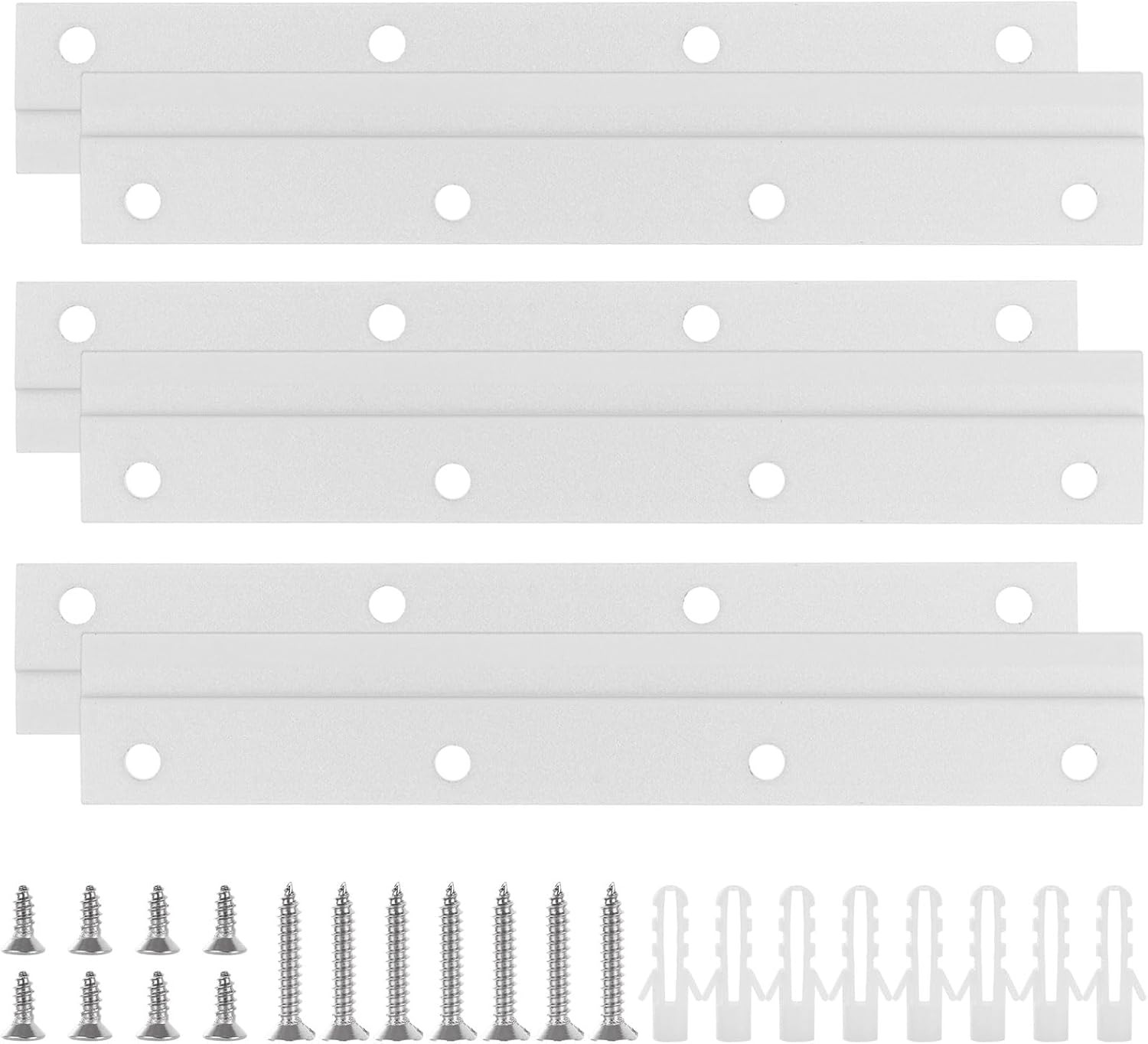 GBACHOOSE 6 Pcs French Cleat Picture Hanger, 6 inch Z Bar Interlocking Wall Mounting Bracket, Iron Heavy Duty Picture Hanging Hardware Kit for Hanging Painting, Photo, Mirror, Artwork, Whiteboard GBACHOOSE 6 Pcs French Cleat Picture Hanger, 6 inch Z Bar Interlocking Wall Mounting Bracket, Iron Heavy Duty Picture Hanging Hardware Kit for Hanging Painting, Photo, Mirror, Artwork, Whiteboard