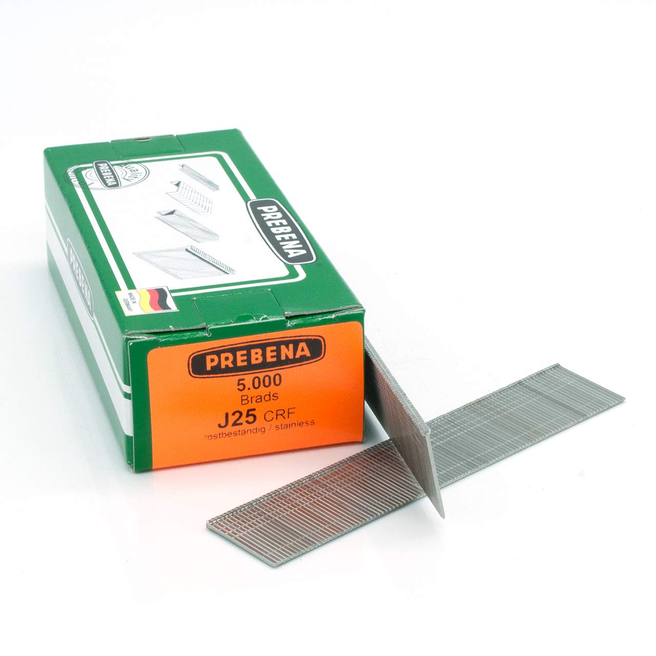 Prebena® Clavos de cabeza (Brads) Type j25crf – 5000 unidades)