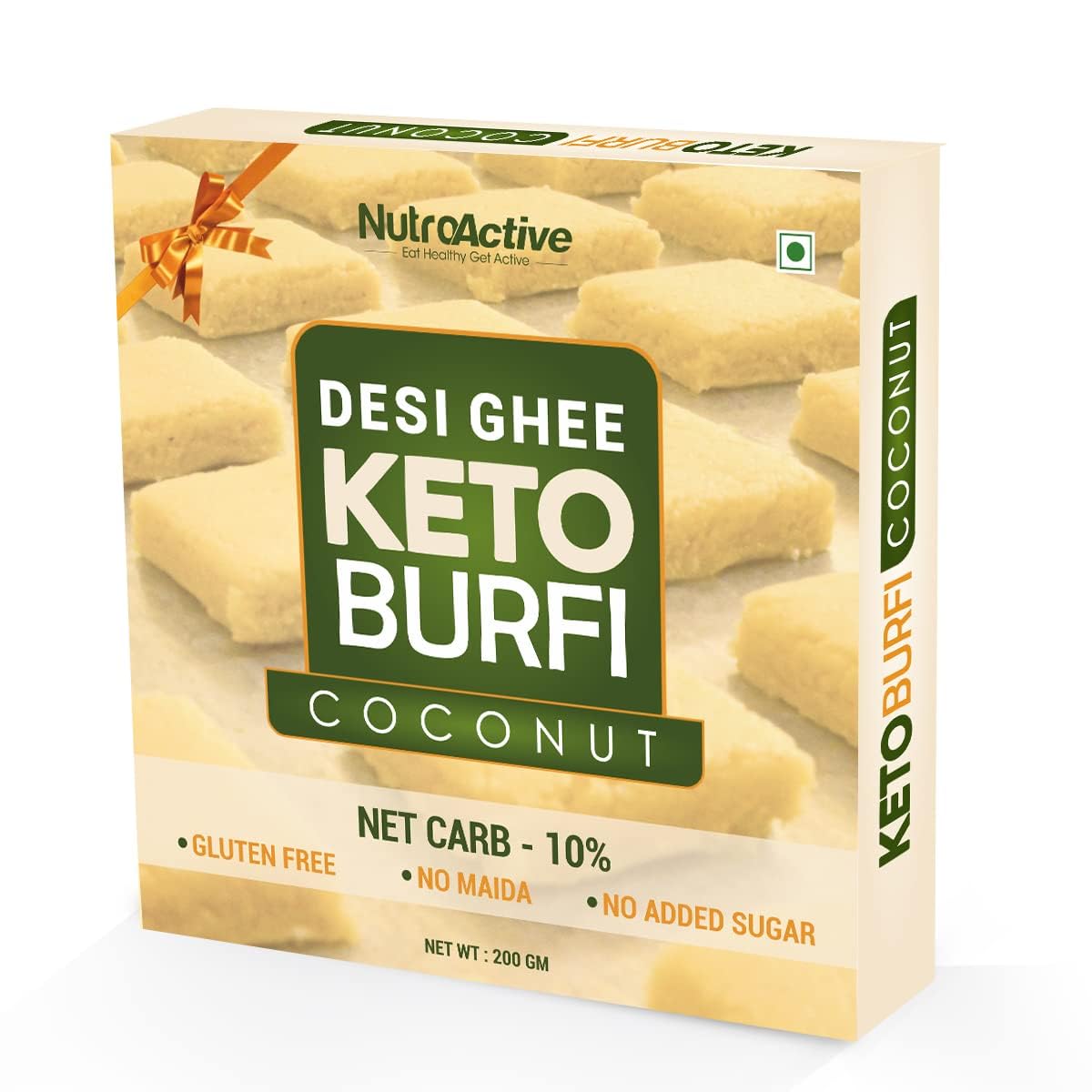 NutroActive Desi Ghee Keto Coconut Barfi Gift Pack - 200g (B0C6GTLJG5) Amazon Price History, Amazon Price Tracker