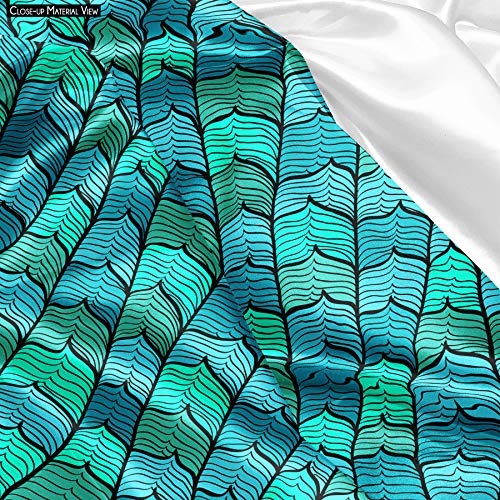 Image of ArtzFolio Blue Waves | Pouch Wrist Potli Bag | Bag for Weddings & Casual Parties