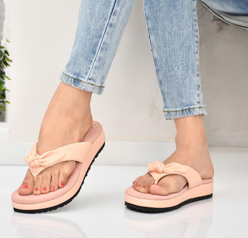Image of HEALTH FIT Orthopedic with Super Extra Soft Ortho Care Anti-Skid Doubleu Flip-Flops for women Slippers /Doctor Chappal & Footwear HF330