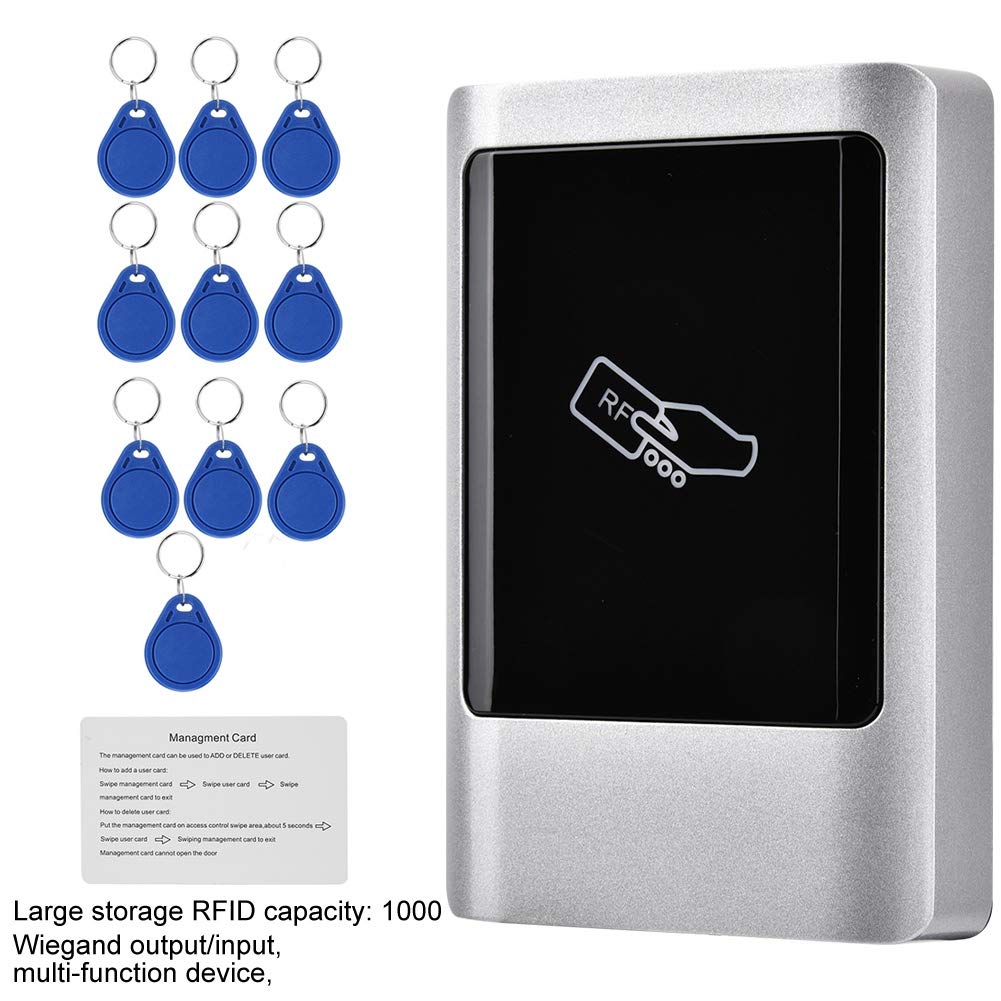 Tangxi Lecteur de Carte de Porte RFID, système de contrôle d'accès de Porte extérieur pour Carte ID/IC 125KHz/13.56MHz avec IP65 étanche + Support Wiegand 26 pour la Maison/Le Bureau(IC)