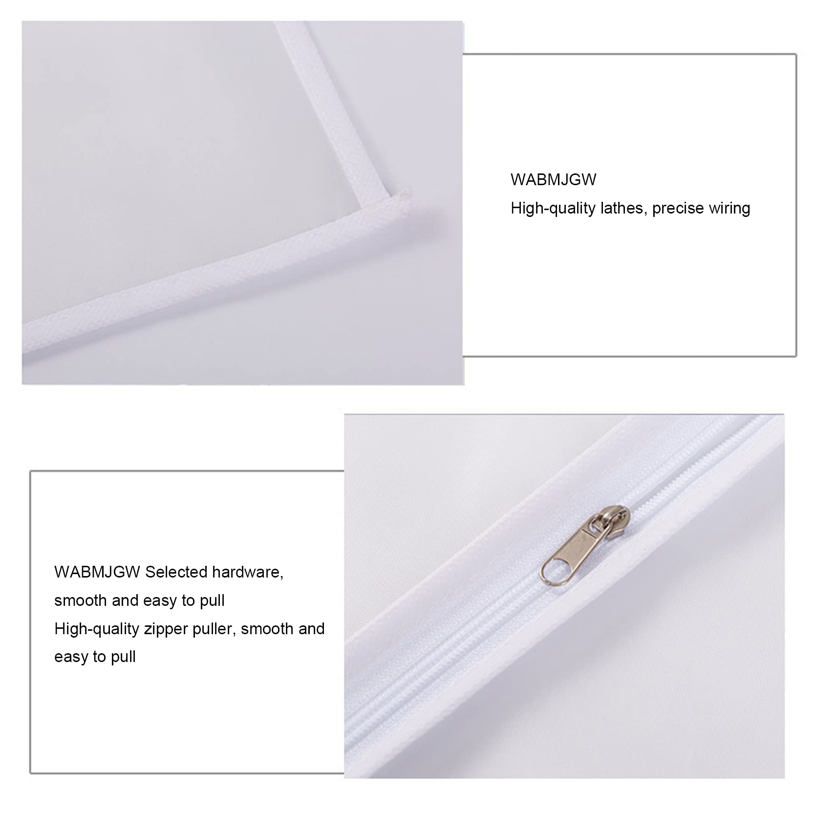 Fundas para Ropa Translucen 12 Piezas, Fundas para Ropa Impermeables A Prueba De Polvo, Fundas para Bolsas De Traje con Cremallera para Almacenamiento En Perchas De Armario,A-60x120cm (A 60x120cm