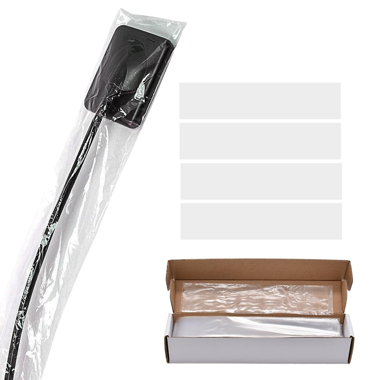 500 Pcs/Box Disposable Digital X-Ray Sensor Cover - Dental Imaging & Sensor Guide Protective Sleeves, 8"L x 1.8"W