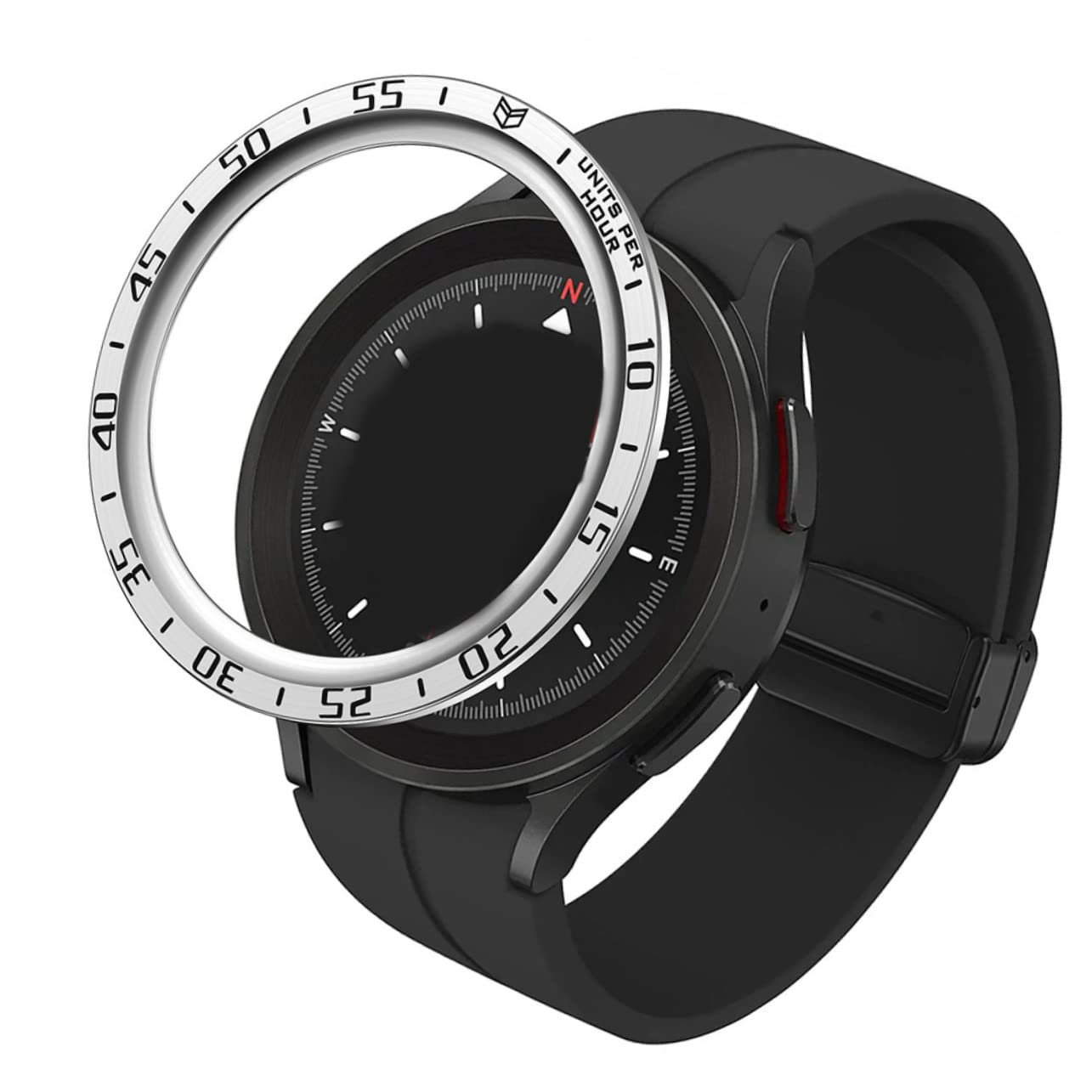 OSALADI 5pièces Montre Connectée Lunette Acier Inoxydable pour Watch Pro Anneau Bezel Pratique Et Durable avec Design Élégant
