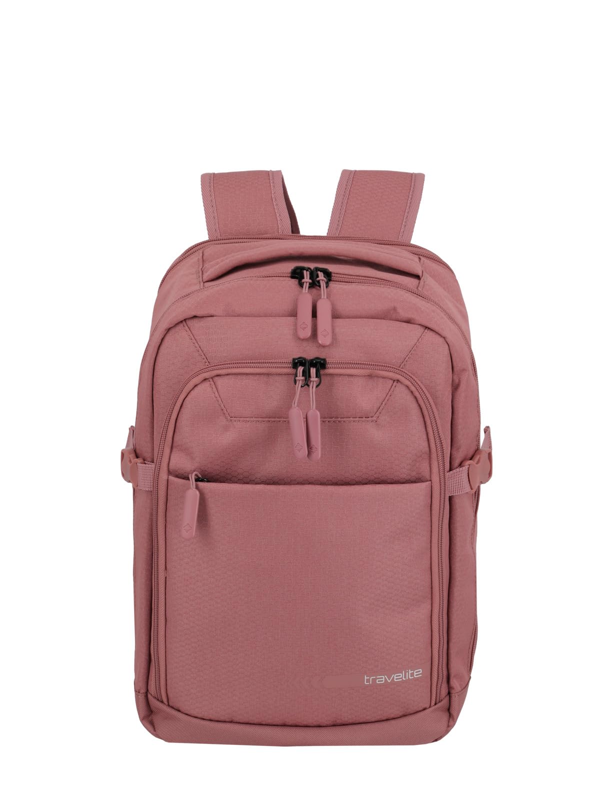 travelite Plecak podróżny RyanAir, kick off, plecak na laptopa 13 cali, praktyczny plecak z klapką rozszerzającą + funkcją klipsa, 40 cm, 20-23 l, Różowy, 40 cm x 25 20-23, Klasyczny