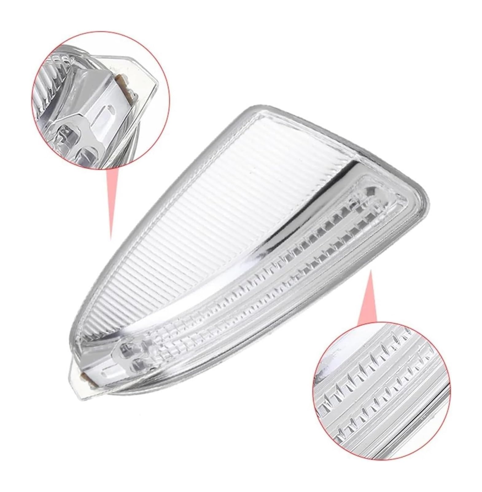 Indicador Intermitente Lateral Para Benz C250 Sedan C300 C350 C63 C63 Para AMG Sedan Luz Señal Giro Espejo Retrovisor Lateral Delantero Izquierdo Y Derecho Automóvil(Left)