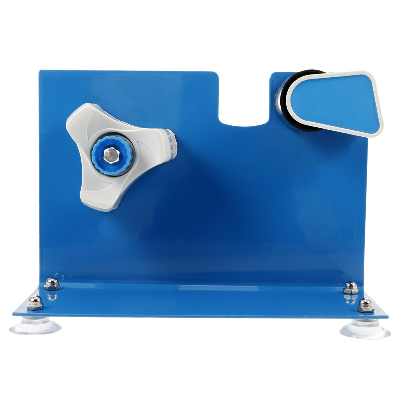 Distributore di Nastro Adesivo Portatile in Ferro Compatibile con Nastro da Imballaggio Fino con Taglierina Integrata e Base Ventosa per Uso Ufficio Magazzino e Domestico