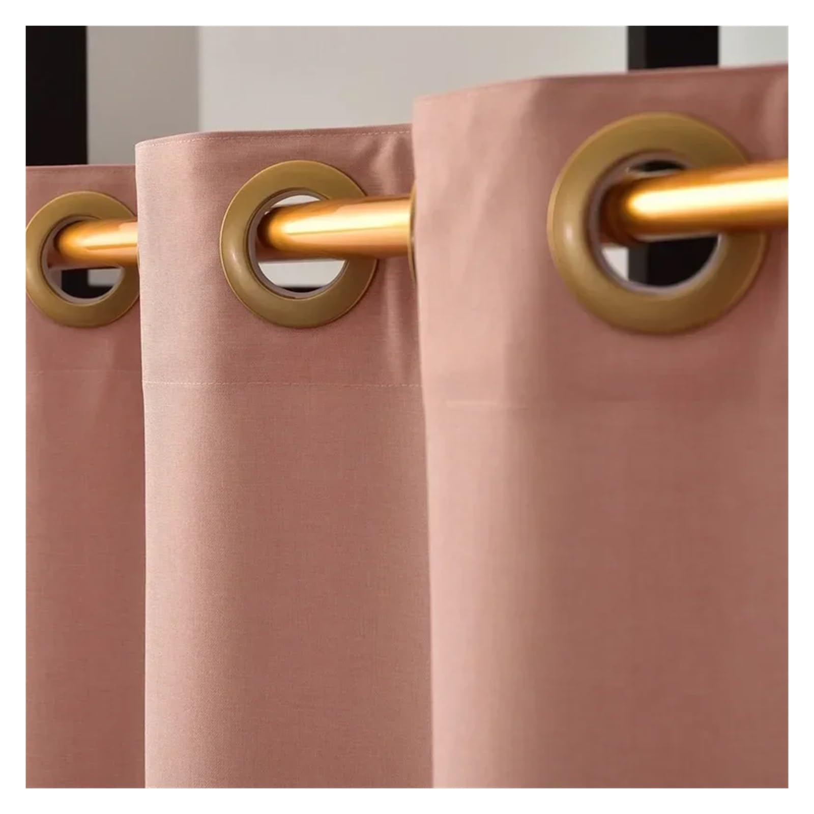 Rideau de Douche Tissu Lin mélangé Rideau de douche imperméable en lin rose