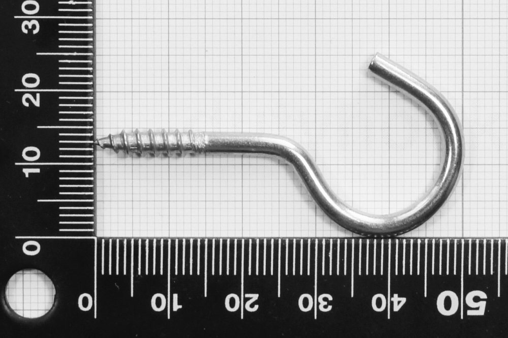 PATIKIL Pernos De Ojo M4x50mm (10 Piezas): Acero Al Carbono Con Tuerca, Galvanizados, Para Colgar Cables O Fijaciones