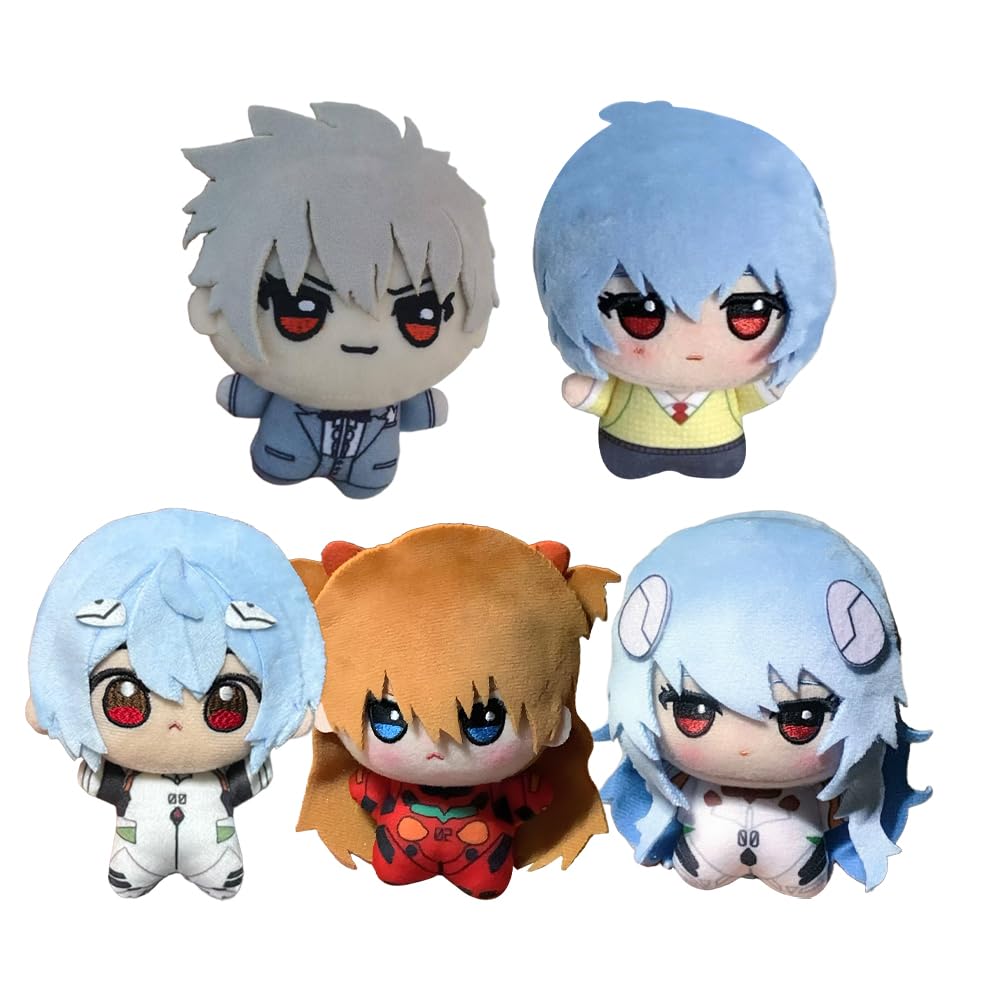 Zhongkaihua Ayanami Rei Plüschfigur-Kissenanhänger, 10 cm, Ayanami-Rei-Spiel, PP-Baumwolle, weich, gefüllt, pelzig, Autotasche, Zuhause, Sofa, Dekoration für Fans